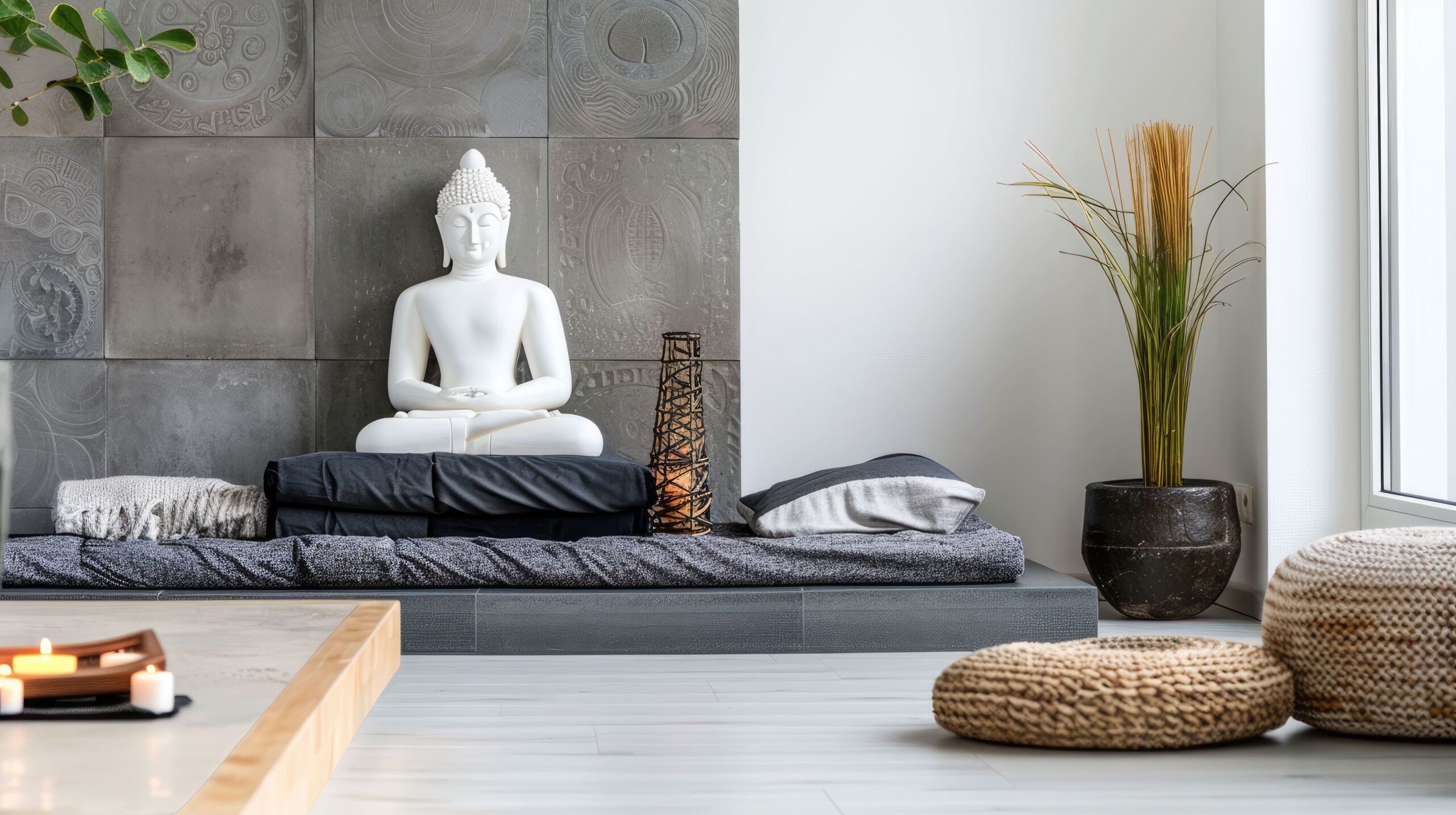  home yoga space interior Trivandrum 