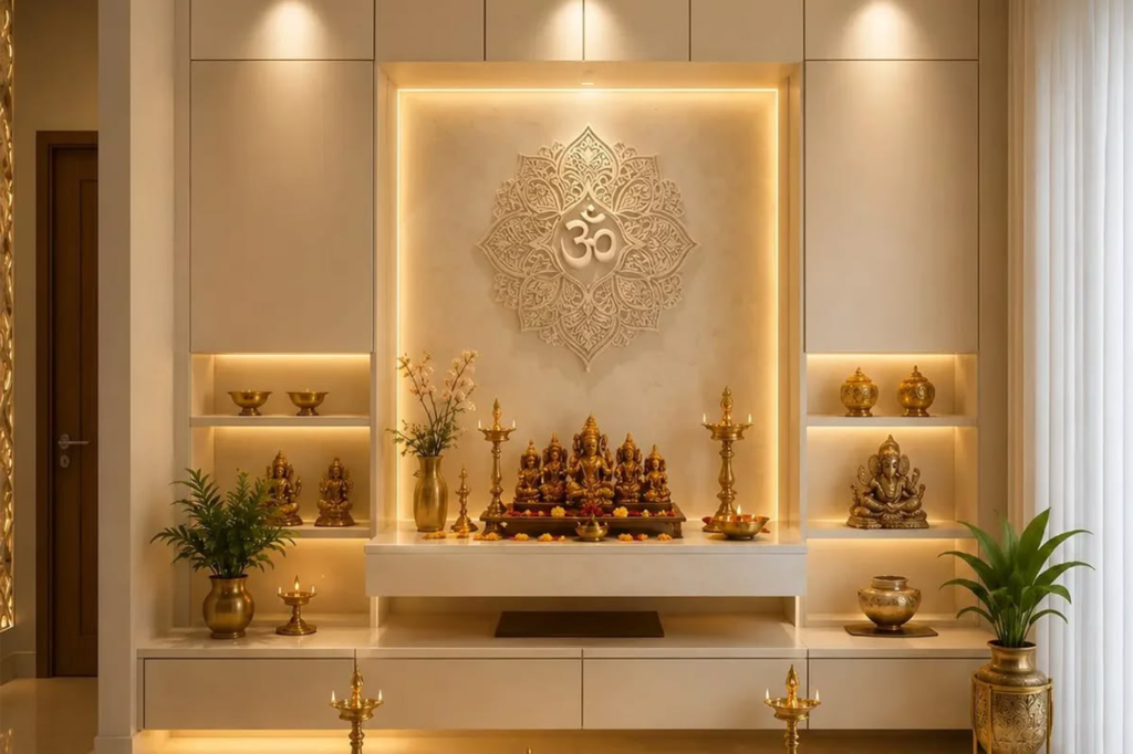 Pooja Unit Design in Trivandrum for Stylish Home Interiors