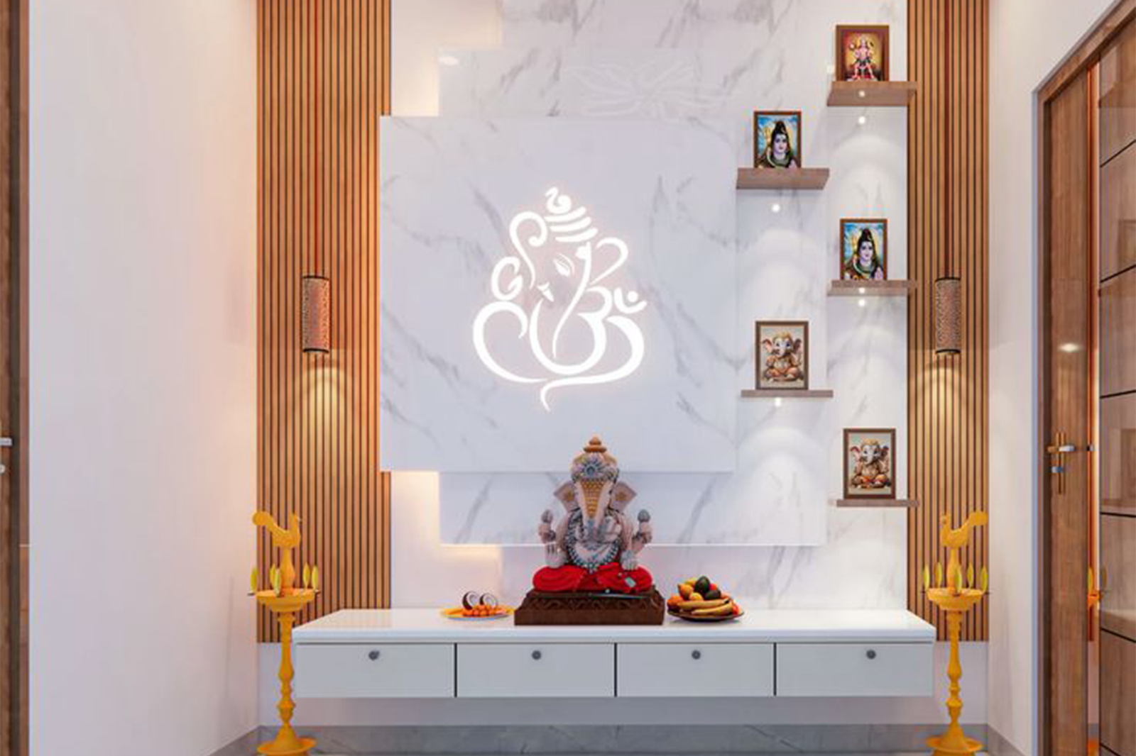Pooja Unit Design in Trivandrum